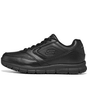 Skechers (Wmns) Work Relaxed Fit Nampa Wyola Sr – Black Skechers (Wmns) Work Relaxed Fit Nampa Wyola Sr - Black