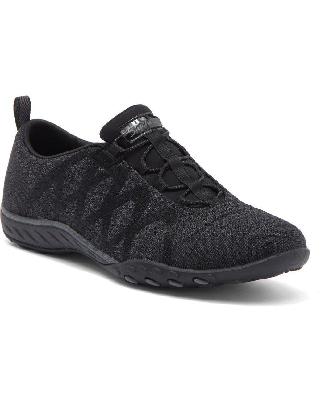 Women's Black Breathe Easy Roll With Me Sneaker