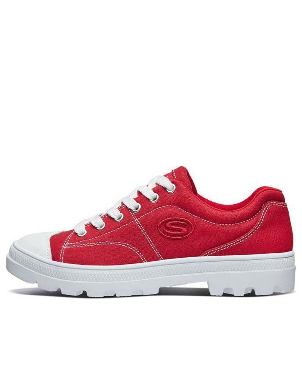 Women's Red (Wmns) Roadies Low-Top Canvas Shoes