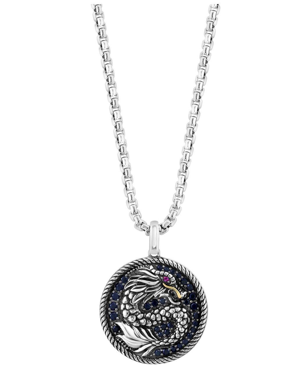 Men’s White Effy Black Sapphire (7/8 Ct. T.w. Men's White Effy Black Sapphire (7/8 Ct. T.w.