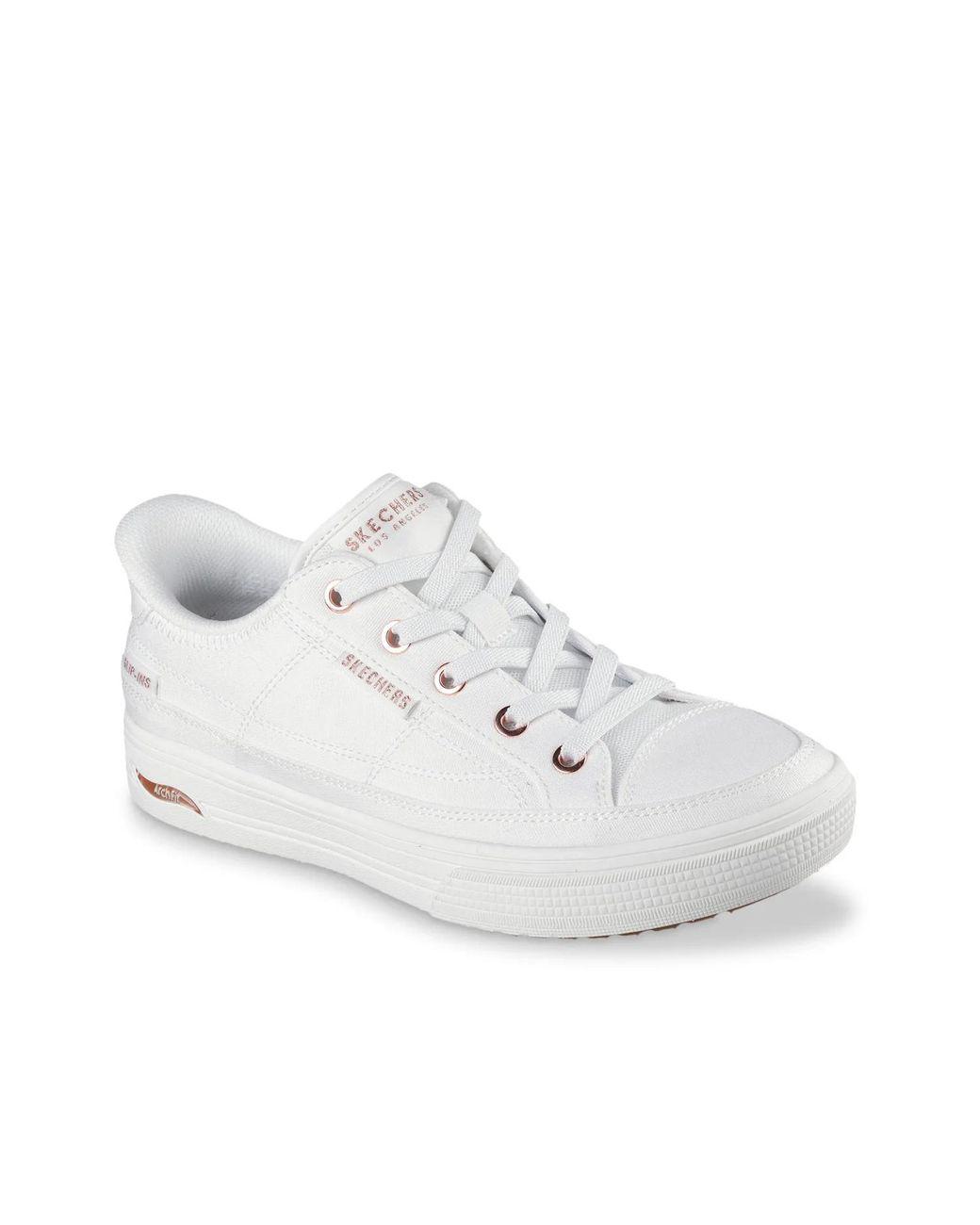 Women’s White Street Hands Free Slipins: Arch Fit Arcade See Ya There Slipon Women's White Street Hands Free Slipins: Arch Fit Arcade See Ya There Slipon