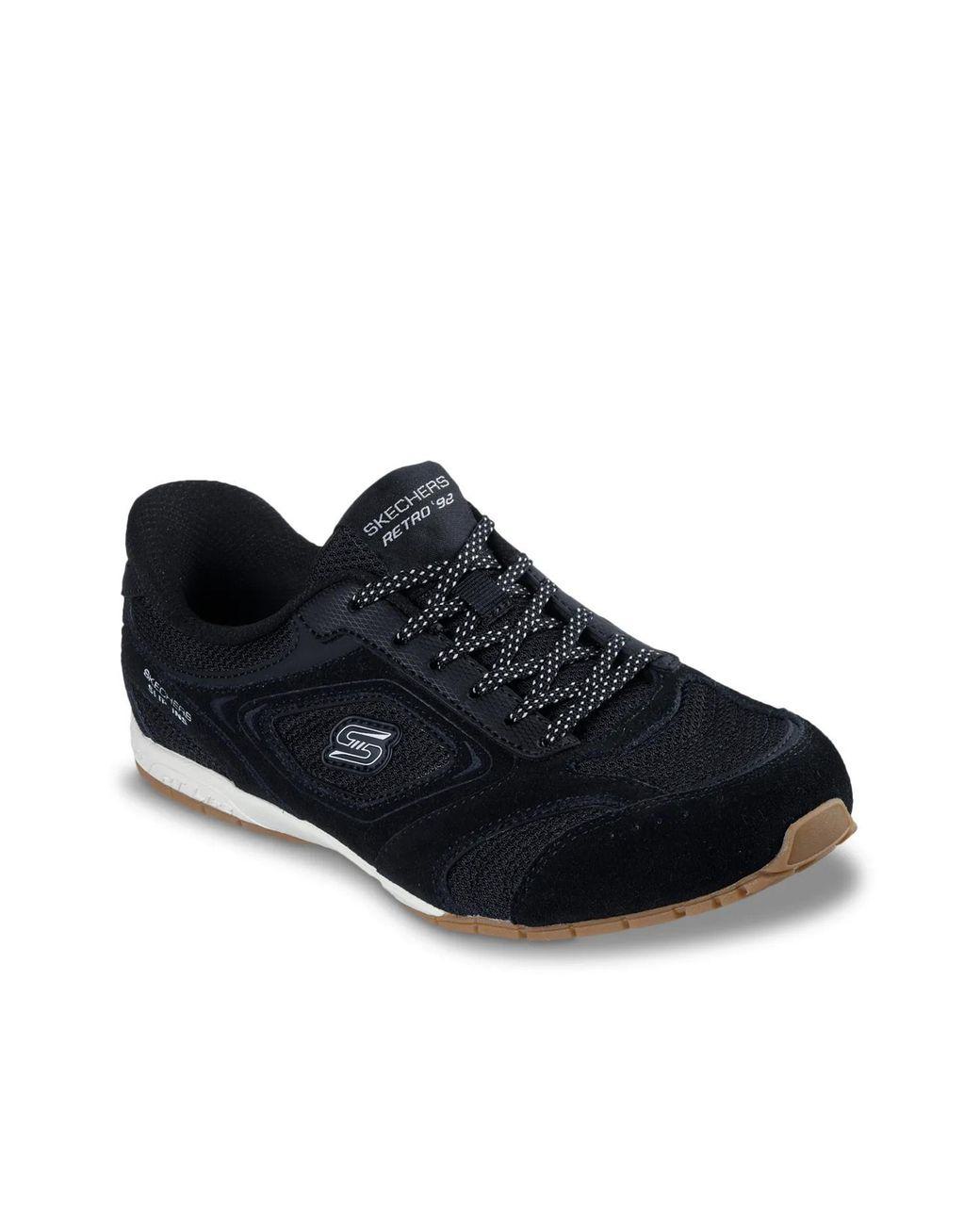Women’s Black Hands Free Slipins Retro Lite Sneaker Women's Black Hands Free Slipins Retro Lite Sneaker