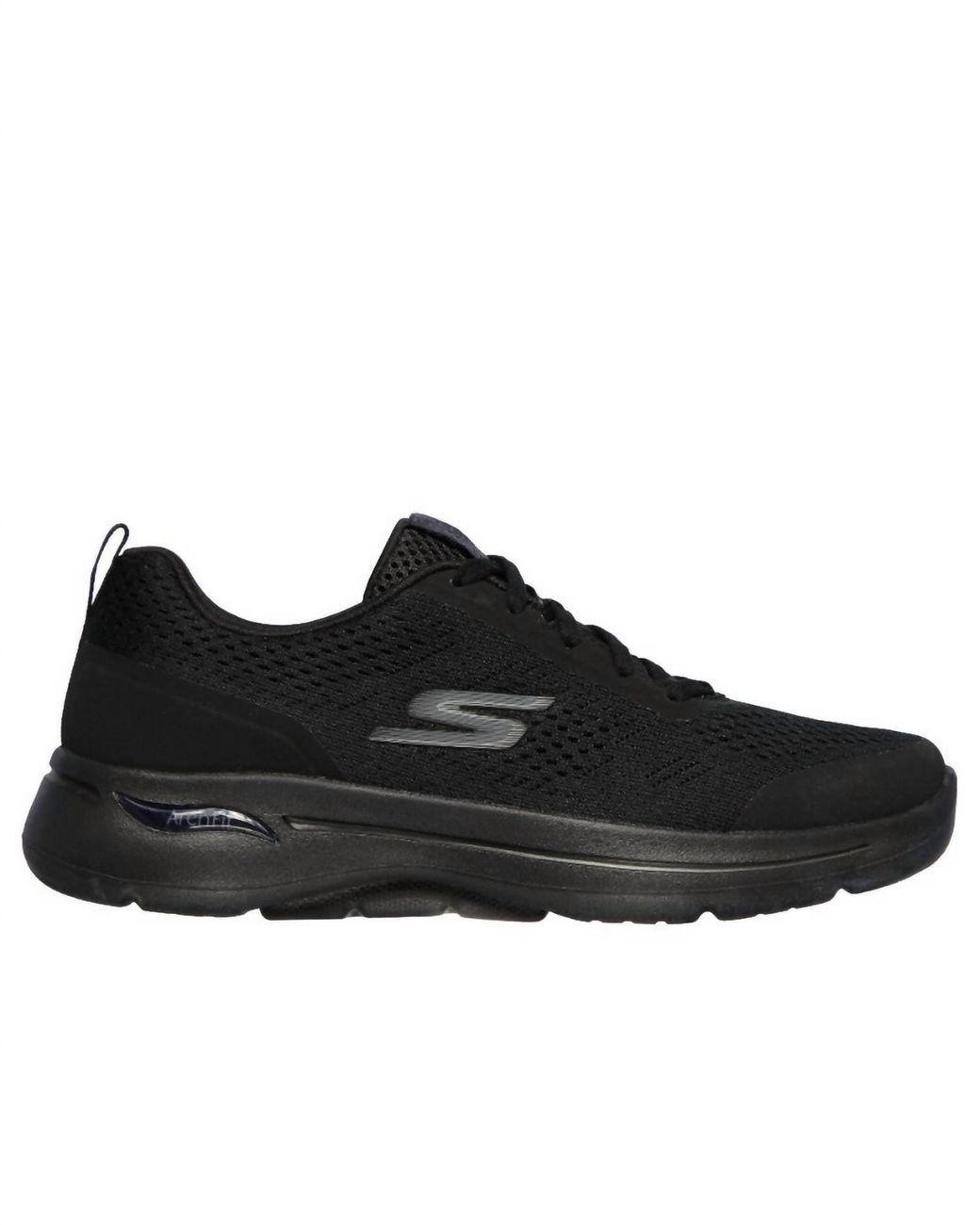 Women’s Black Go Walk Arch Fit Motion Breeze Sneakers Women's Black Go Walk Arch Fit Motion Breeze Sneakers