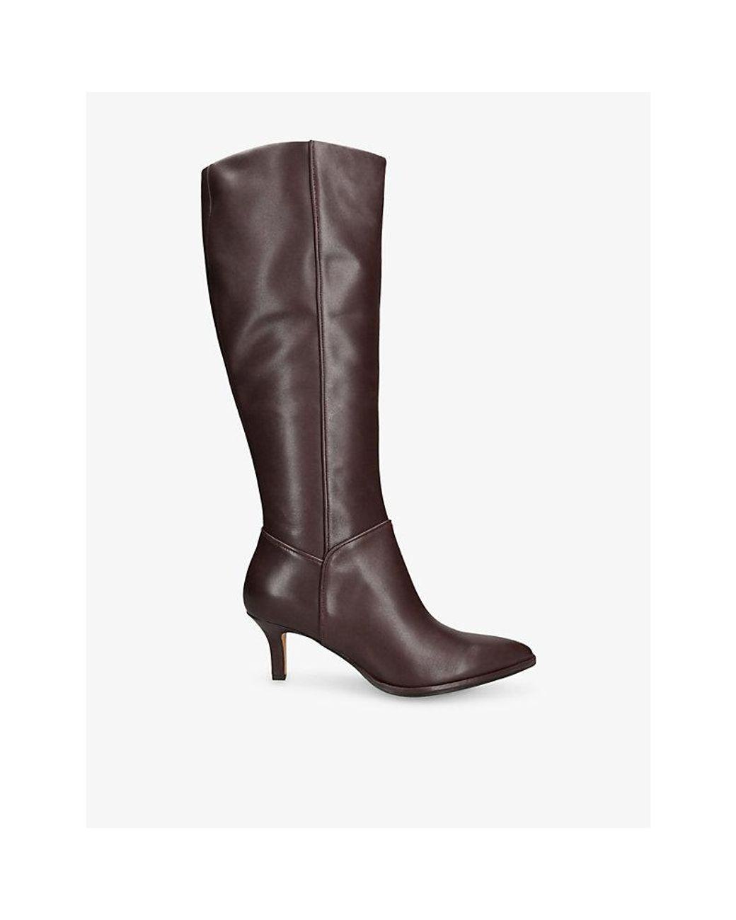 Women’s Brown Aldy Leather Heeled Boots Women's Brown Aldy Leather Heeled Boots