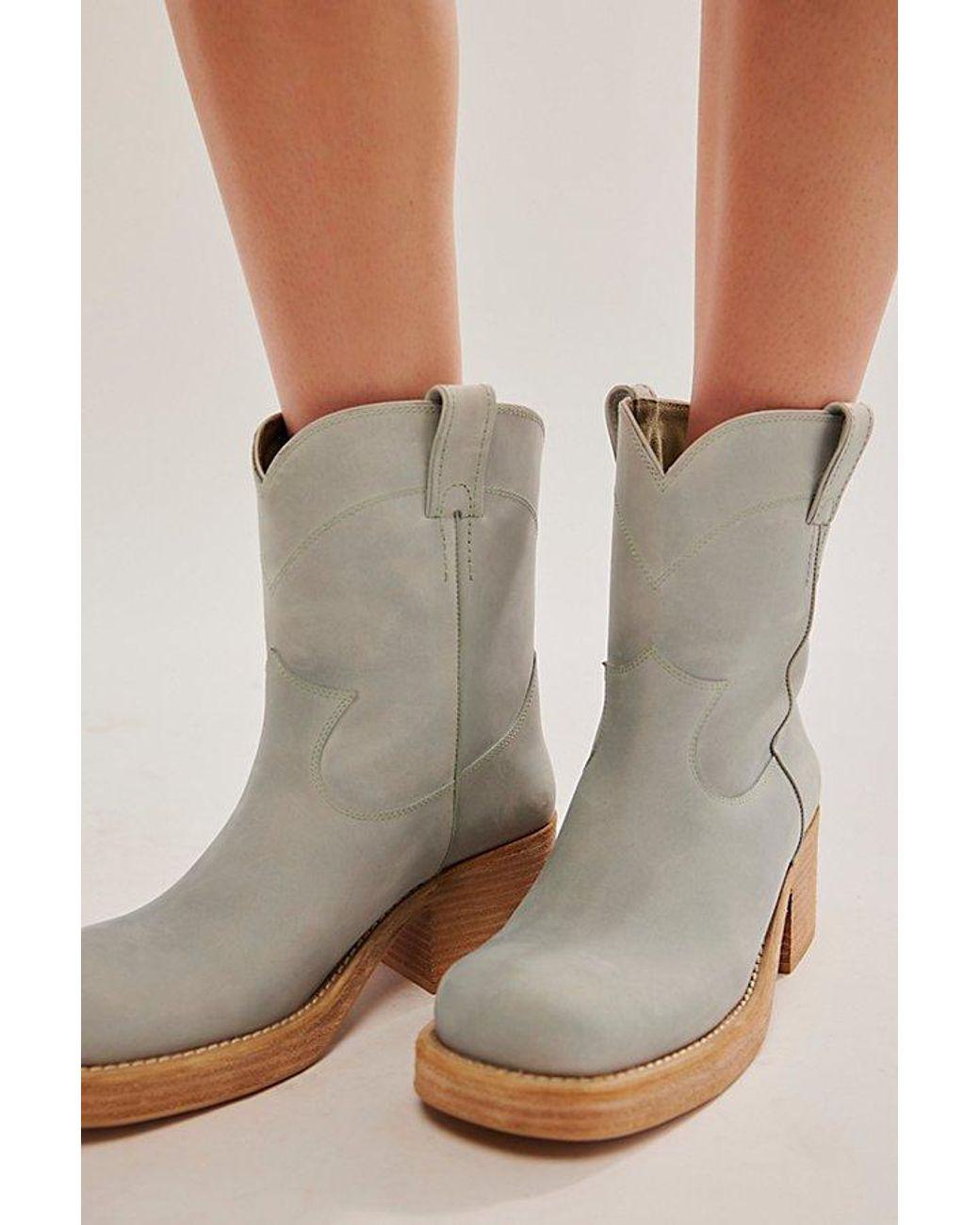 Women’s Blue Sleepy Cowboy Ankle Boots Women's Blue Sleepy Cowboy Ankle Boots