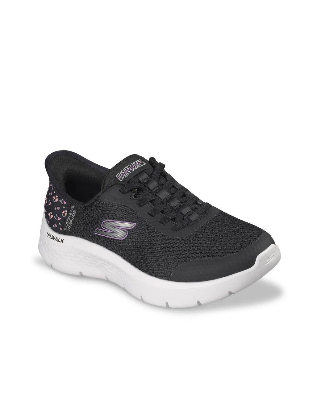 Women’s Black Wide Width Hands Free Slipins: Go Walk Flex Lily Rose Slipon Sneaker Women's Black Wide Width Hands Free Slipins: Go Walk Flex Lily Rose Slipon Sneaker
