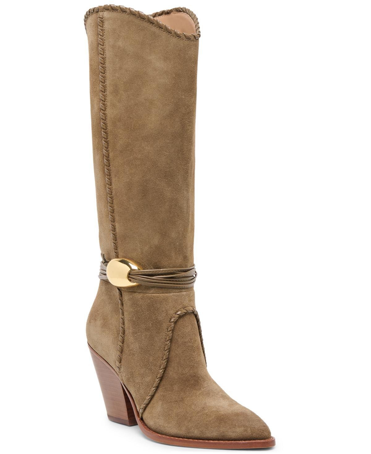 Dolce Vita Jody Whipstitch Tall Heeled Western Boots Dolce Vita Jody Whipstitch Tall Heeled Western Boots