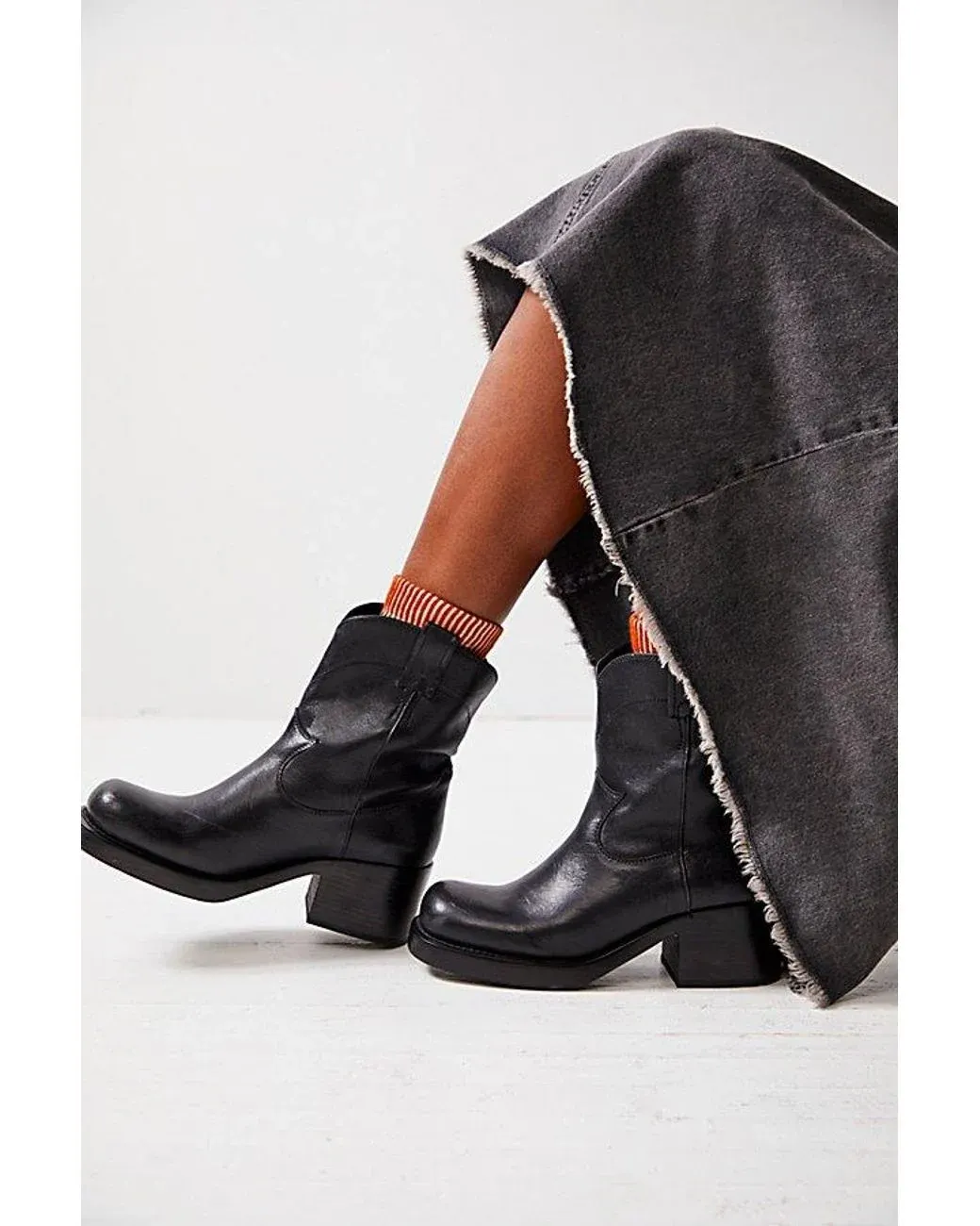 Women’s Black Sleepy Cowboy Ankle Boots Women's Black Sleepy Cowboy Ankle Boots
