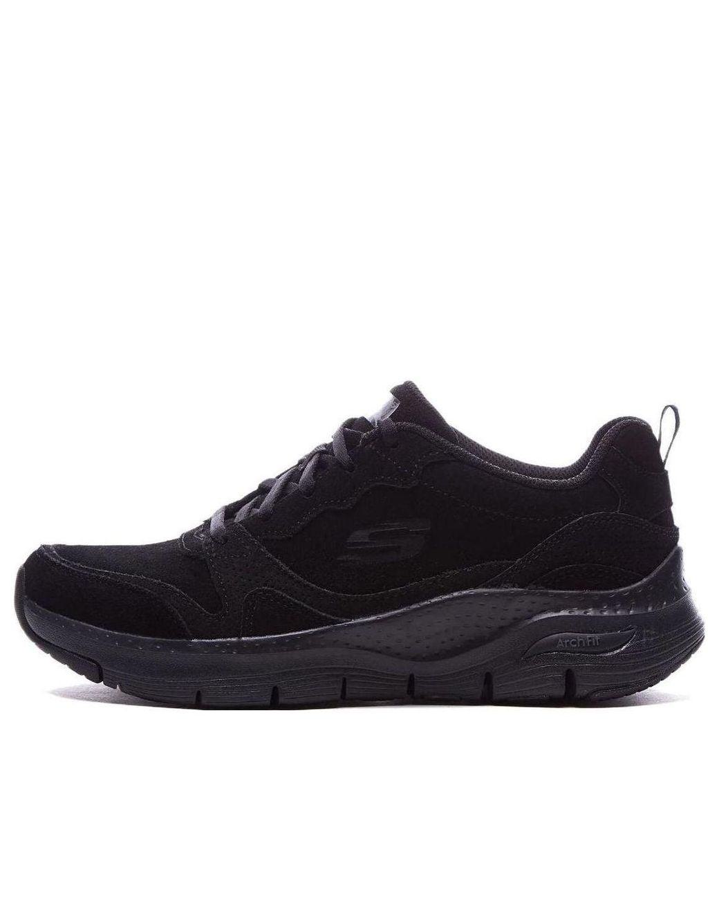Women's Black (Wmns) Arch Fit High Spirits Suede Leather