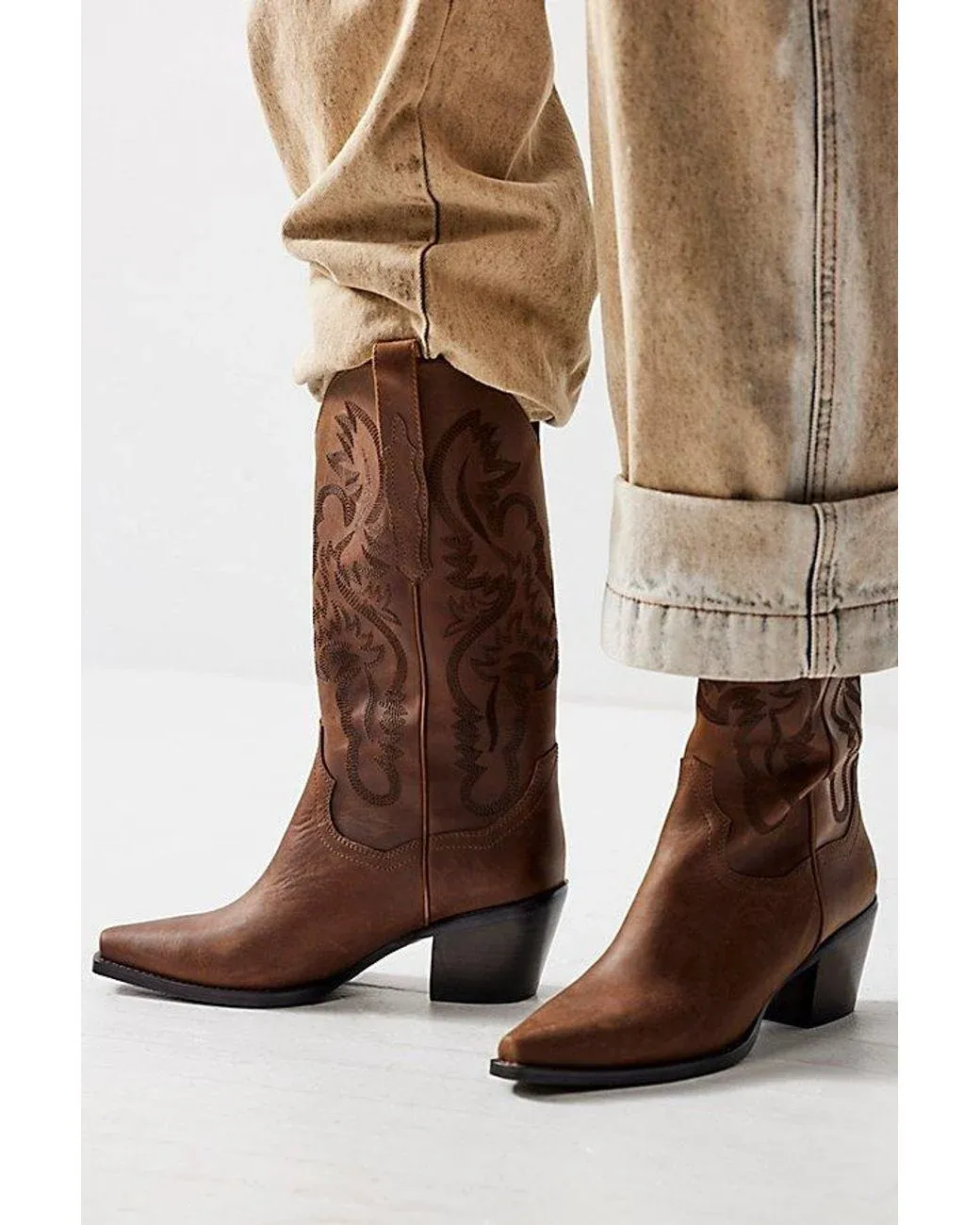 Women’s Brown Dagget Western Boots Women's Brown Dagget Western Boots