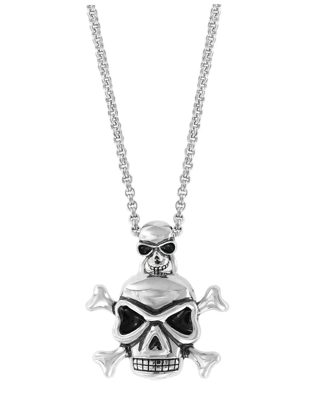 Men’s White Effy Skull & Crossbones 20″ Pendant Necklace Men's White Effy Skull & Crossbones 20" Pendant Necklace