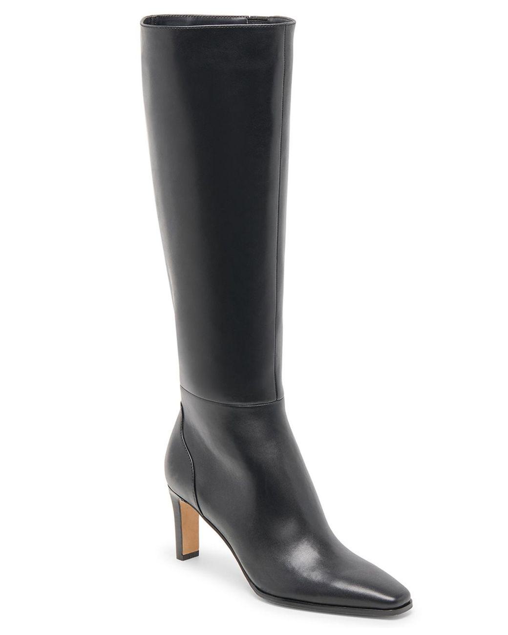 Women’s Black Emmi Pointed-toe Blade-heel Knee-high Tall Dress Boots Women's Black Emmi Pointed-toe Blade-heel Knee-high Tall Dress Boots