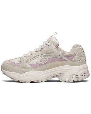 Skechers (Wmns) Stamina-Cross Road ‘Taupe’ – White Skechers (Wmns) Stamina-Cross Road 'Taupe' - White