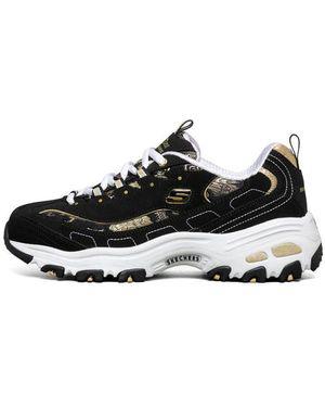 Skechers (Wmns) D Lites 1.0//Golden – Black Skechers (Wmns) D Lites 1.0//Golden - Black