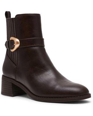 Dolce Vita dagger Buckle Chelsea Booties – Brown Dolce Vita dagger Buckle Chelsea Booties - Brown