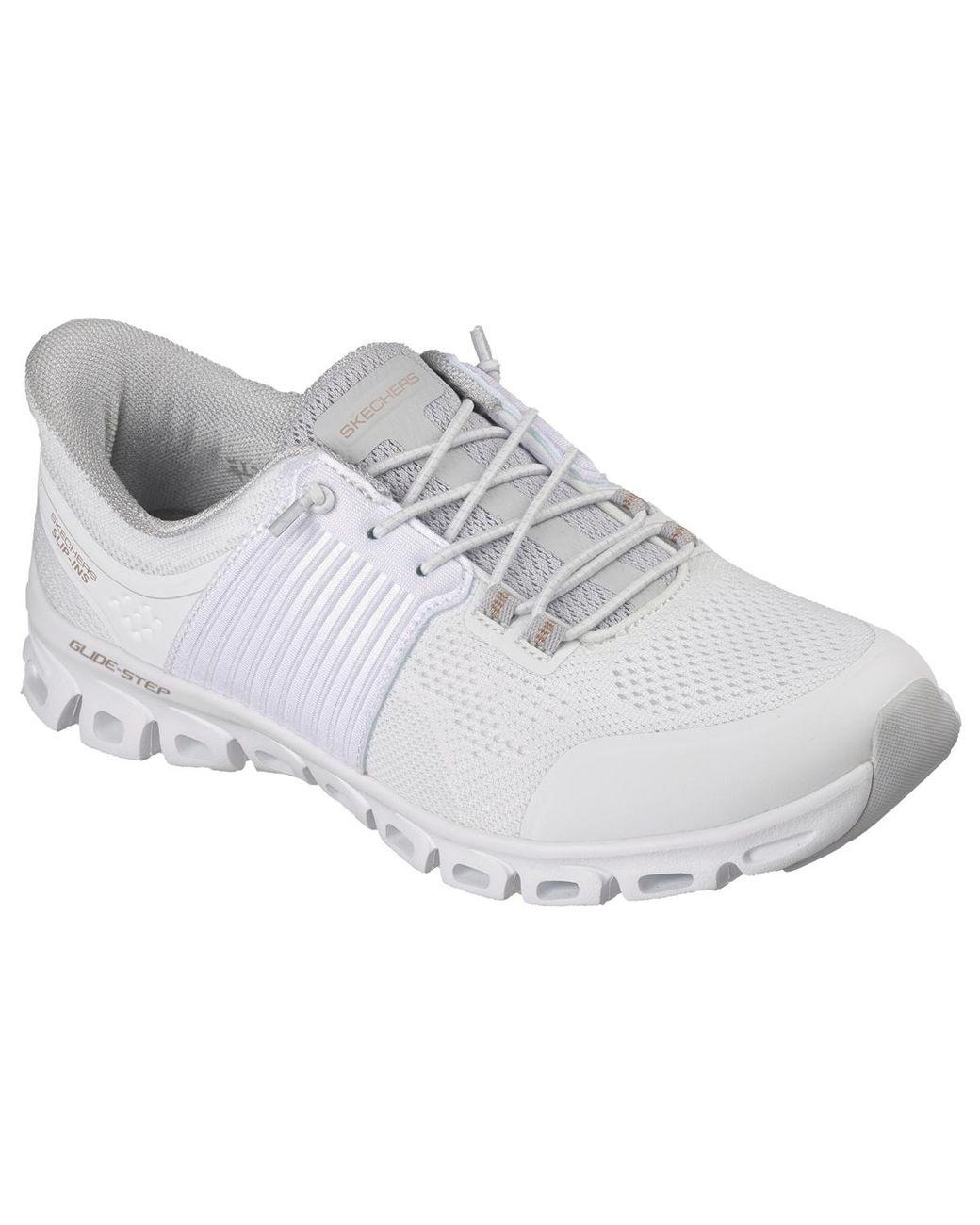 Women’s White Slip-ins: Glide-step Women's White Slip-ins: Glide-step
