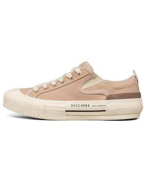 Skechers (Wmns) New Moon Low-Top Canvas Shoes – Natural Skechers (Wmns) New Moon Low-Top Canvas Shoes - Natural