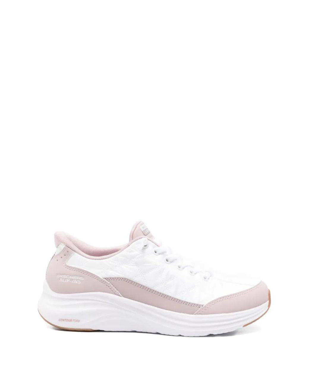 Women’s White Slip-Ins Quilted Sneakers Women's White Slip-Ins Quilted Sneakers