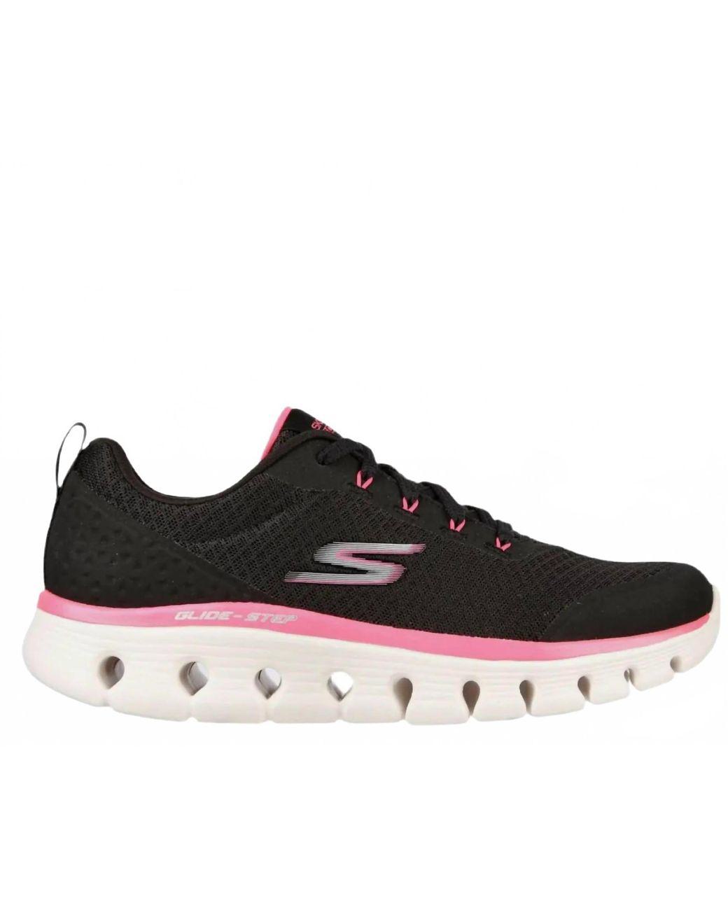 Women’s Black Go Walk Glide-Step Flex-Summer Charm Shoe Women's Black Go Walk Glide-Step Flex-Summer Charm Shoe