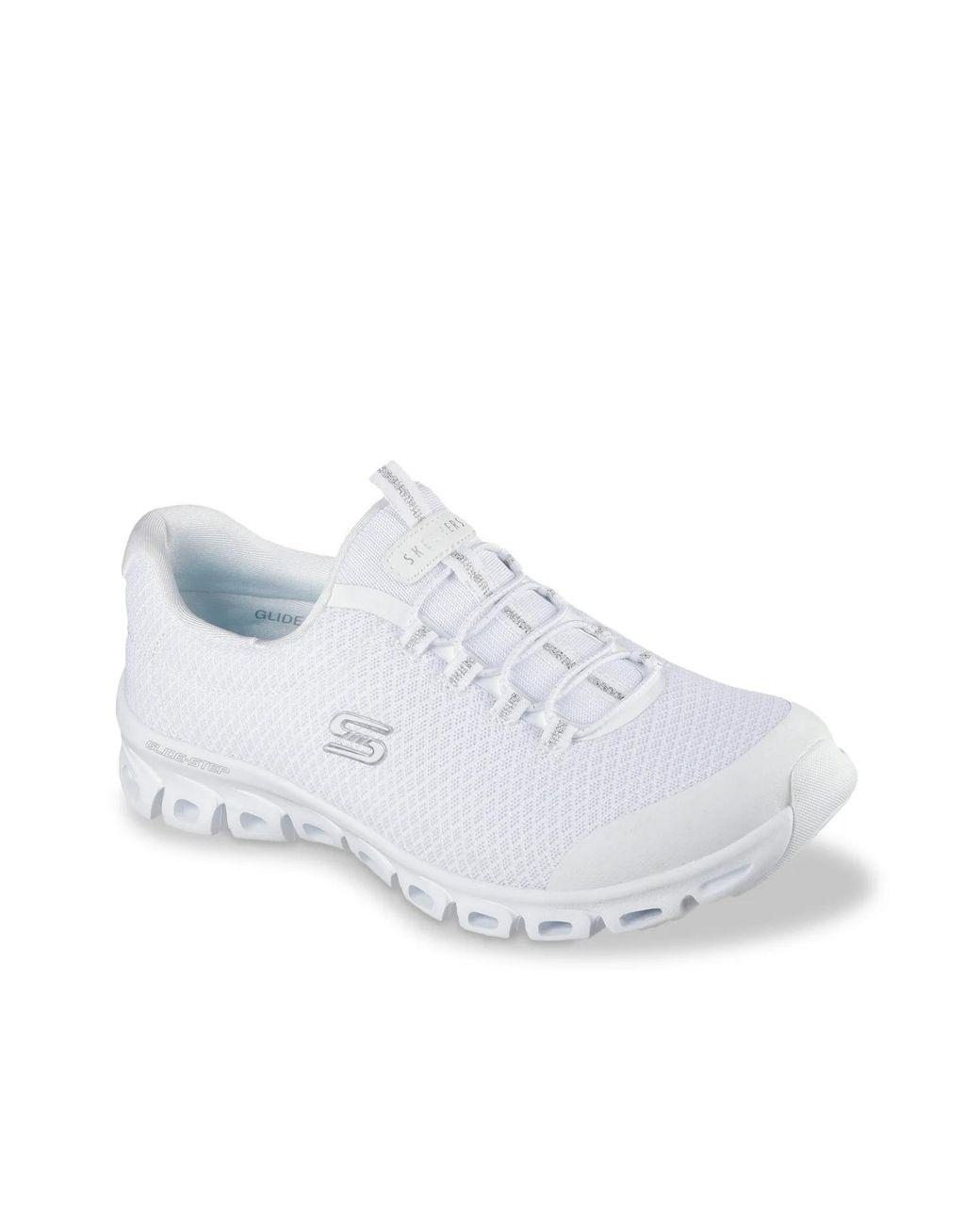 Women’s White Wide Width Glidestep Resilience Sneaker Women's White Wide Width Glidestep Resilience Sneaker