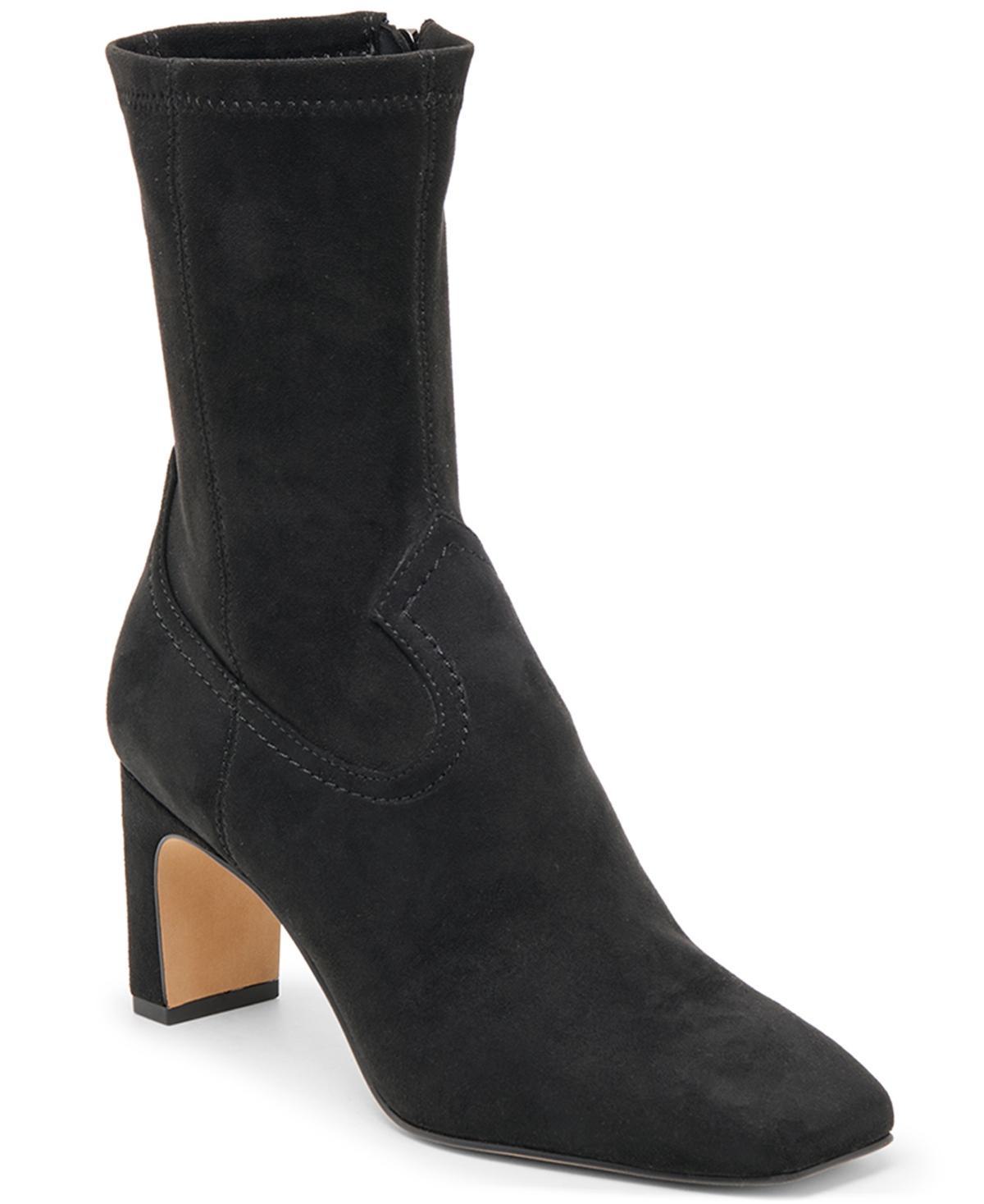 Dolce Vita Roan Square-toe Pull-on Stretch Dress Booties Dolce Vita Roan Square-toe Pull-on Stretch Dress Booties