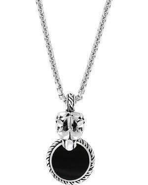 Effy Sterling Onyx Pendant Necklace – Metallic Effy Sterling Onyx Pendant Necklace - Metallic
